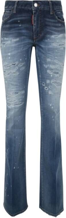 Dsquared2 Marine Flare Jeans Blauw Dames