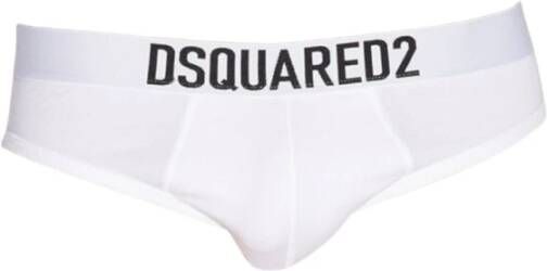 Dsquared2 Maxi Lettering Front Briefs Wit Heren