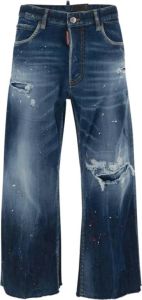 Dsquared2 Medium Stapled Clean Wash Jennifer Jeans Blauw Dames
