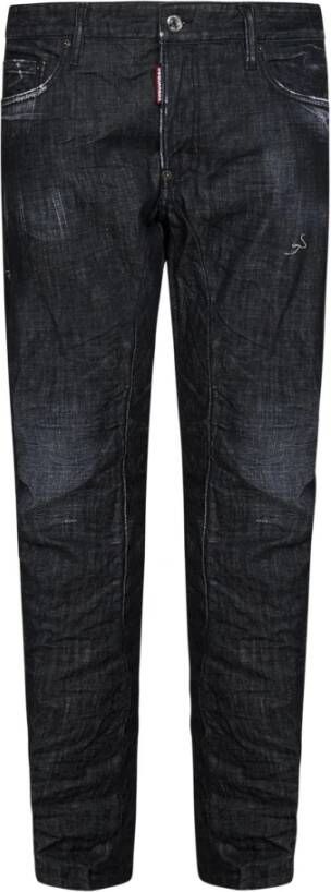 Dsquared2 Men Clothing Jeans Black Ss23 Zwart Heren