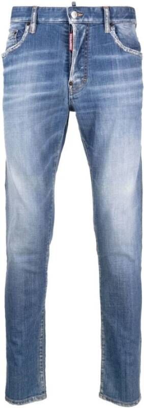 Dsquared2 Men Clothing Jeans Blue Ss23 Blauw Heren