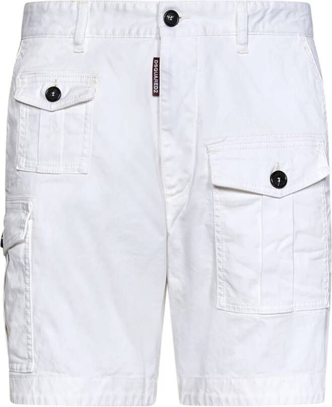 Dsquared2 Men Clothing Shorts White Ss23 Wit Heren