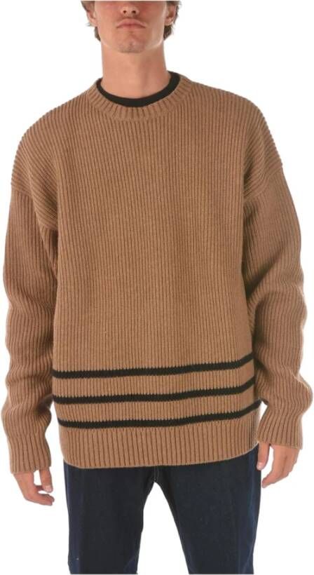 Dsquared2 Men Crew Neck Jumper Bruin Heren
