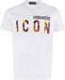 Dsquared2 Sunset Lettering Print Dames T-shirt White Dames - Thumbnail 1
