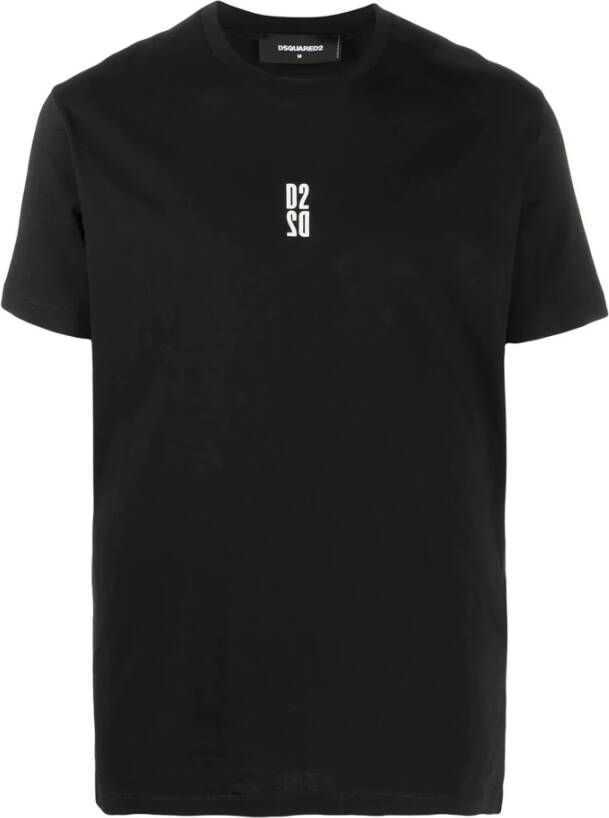 Dsquared2 Merk T-shirt Zwart Heren