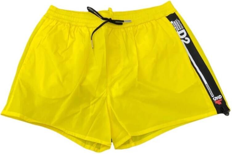 Dsquared2 Midi Casual Shorts voor Heren Yellow Heren