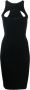 Dsquared2 Uitgesneden Gebreide Midi Jurk Black Dames - Thumbnail 3