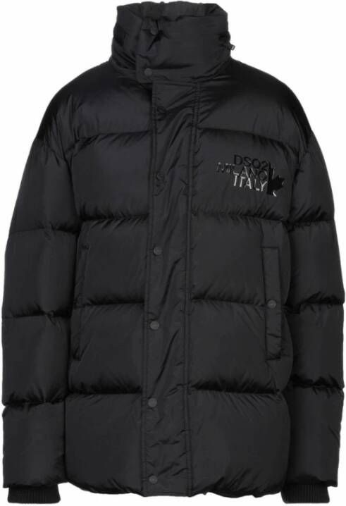 Dsquared2 Milano Goose Down Oversize Jacket Zwart Heren