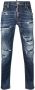 Dsquared2 Medium Blauwe Skater Jeans met Scheuren en Gewassen Effect Blauw Heren - Thumbnail 3