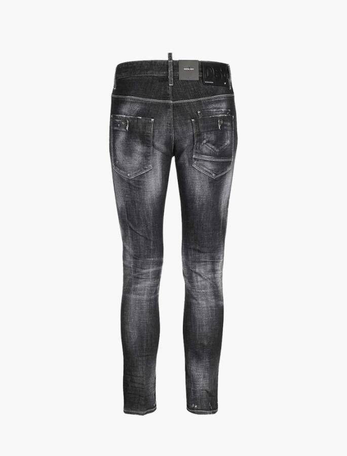 Dsquared2 Moderne Slim-Fit Skater Jeans Zwart Heren