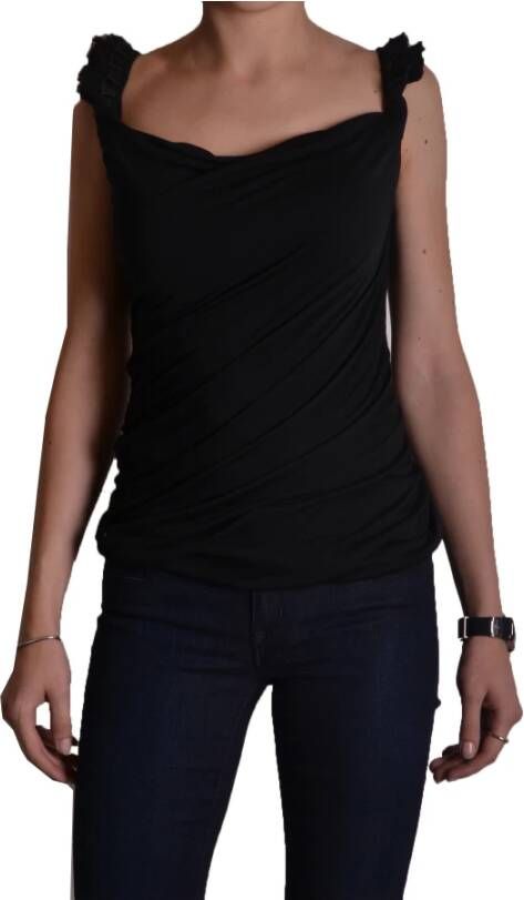 Dsquared2 Mouwloos T-shirt Zwart Dames