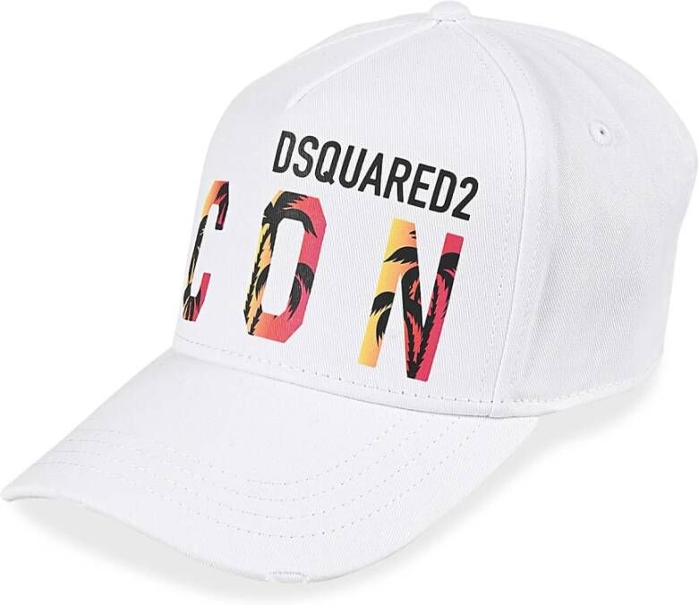 Dsquared2 Multicolor Baseball Witte Pet White Heren