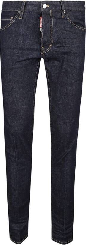 Dsquared2 Navy Blauwe Slim-Fit B-Icon Cool Guy Jeans Blauw Heren