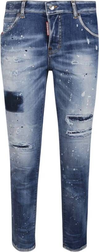 Dsquared2 Navy Blue Cool Girl Jeans Blauw Dames