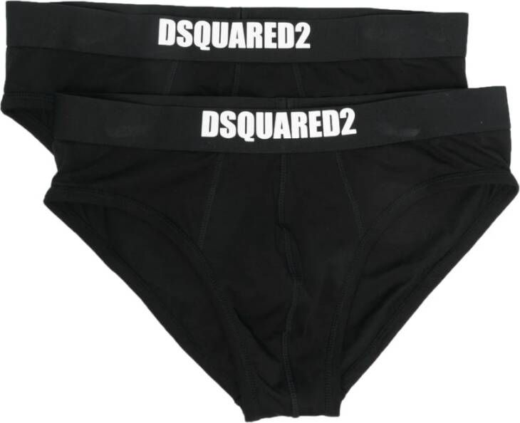Dsquared2 Ondergoed met Logo Tailleband Set Zwart Heren