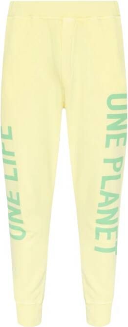 Dsquared2 One Life One Planet collectie sweatpants Geel Heren