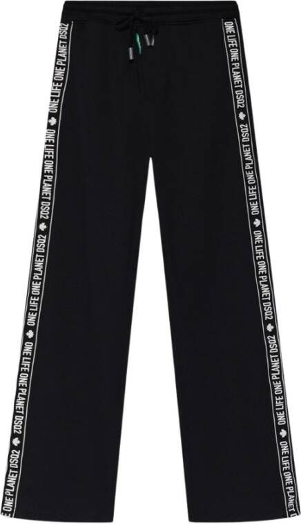 Dsquared2 One Life One Planet collectie sweatpants Zwart Dames