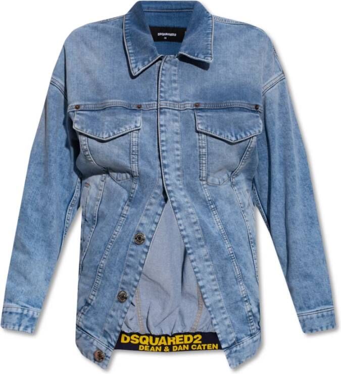 Dsquared2 Overjas Blauw Dames