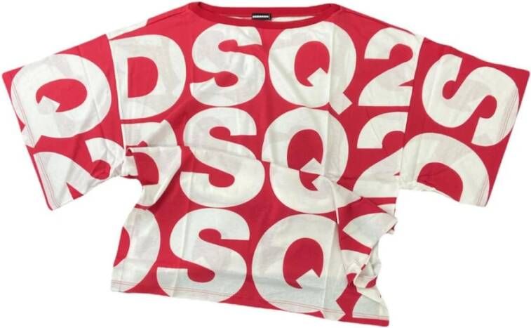Dsquared2 Oversized Maxi T-shirt Rood Dames