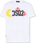 Dsquared2 Heren Grafische Print Katoenen T-Shirt White Heren - Thumbnail 1