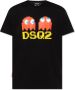 Dsquared2 Zwarte katoenen T-shirt met bedrukt logo Black Heren - Thumbnail 1