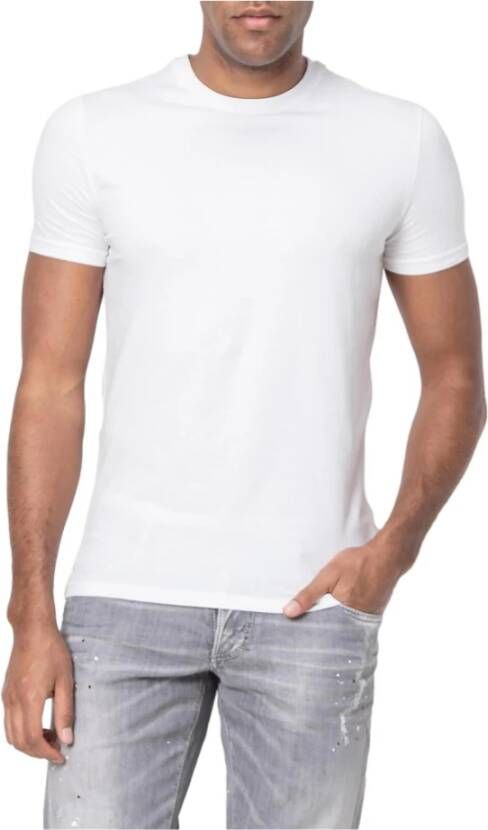 Dsquared2 Pack van 2 basis katoenen t-shirts Wit Heren