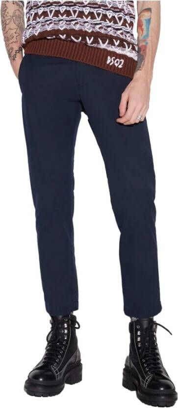 Dsquared2 Pantalon chino super licht nieuw en Blauw Heren