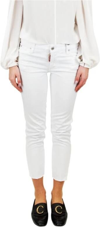 Dsquared2 Witte Denim Jeans White Dames