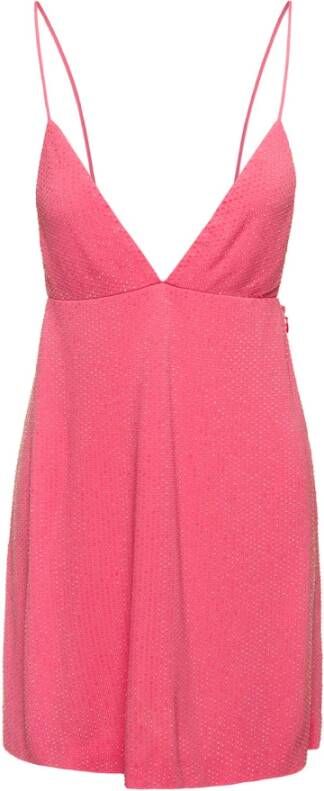 Dsquared2 Strass Mini Dress Roze Dames