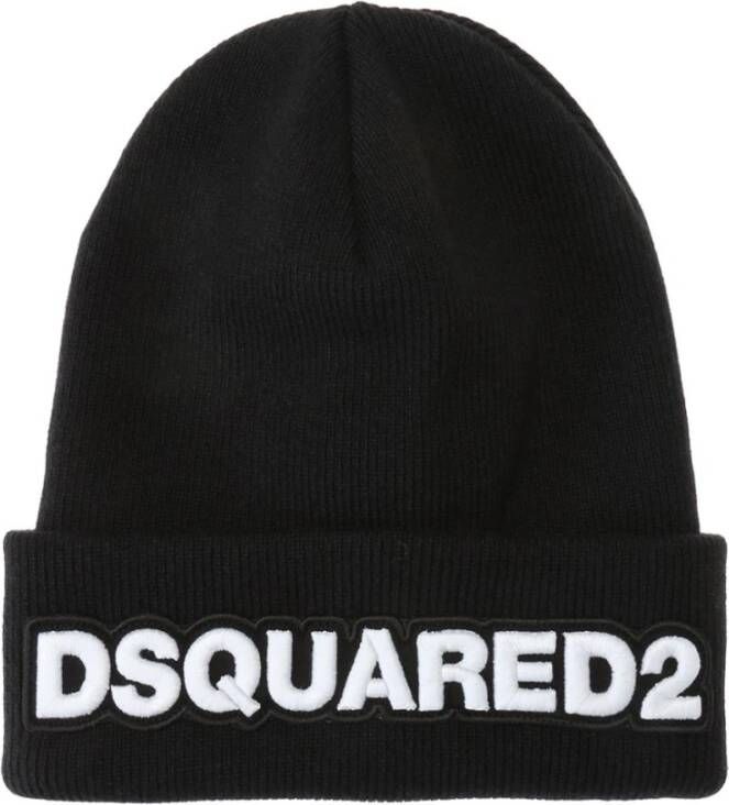 Dsquared2 Pet met geborduurd logo Zwart Heren