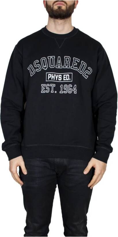 Dsquared2 Phys Ed Sweater Black Zwart Heren