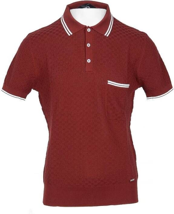 Dsquared2 Polo Shirt Rood Heren