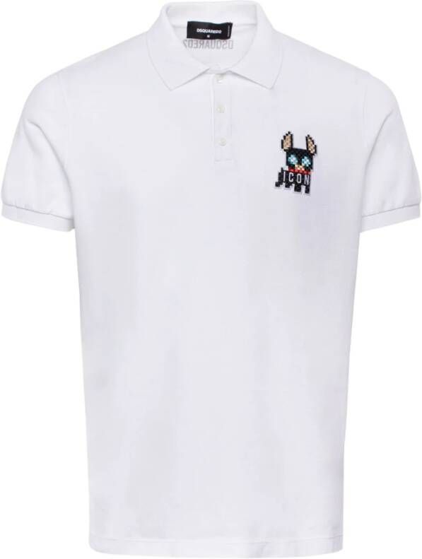 Dsquared2 Polo Shirts Wit Heren