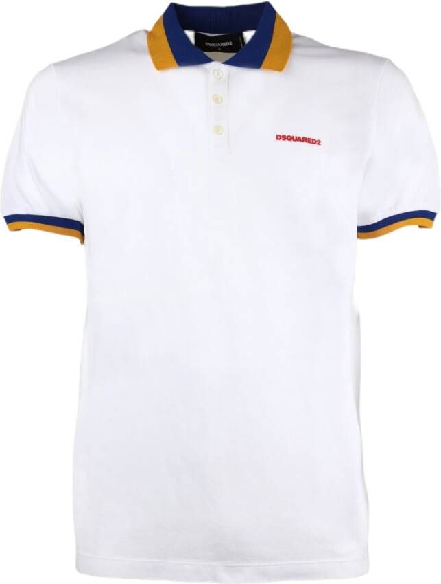 Dsquared2 Polo Shirts White Heren