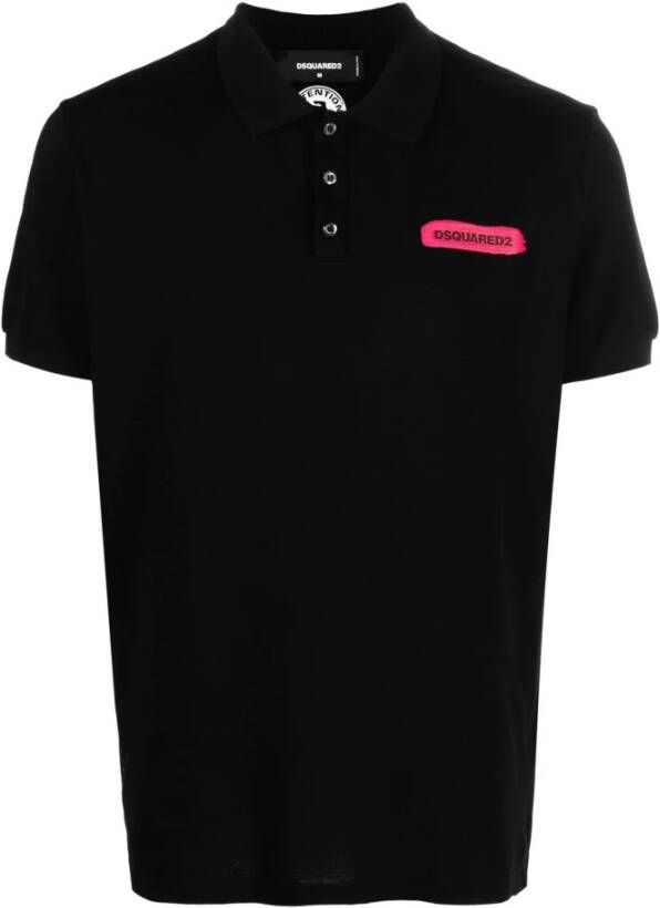 Dsquared2 Polo Shirts Zwart Heren