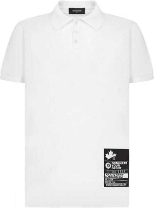 Dsquared2 Poloshirt Wit Heren