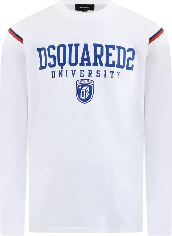 Dsquared2 Premium Heren Sweatshirt Stijlvolle Upgrade White Heren