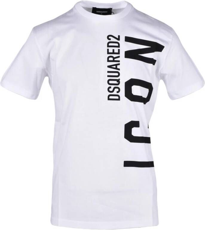 Dsquared2 Premium Katoenen Heren Wit T-Shirt White Heren
