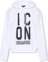 Dsquared2 Icon Squared Cool Fit Hoodie met Logo Print White Heren - Thumbnail 4