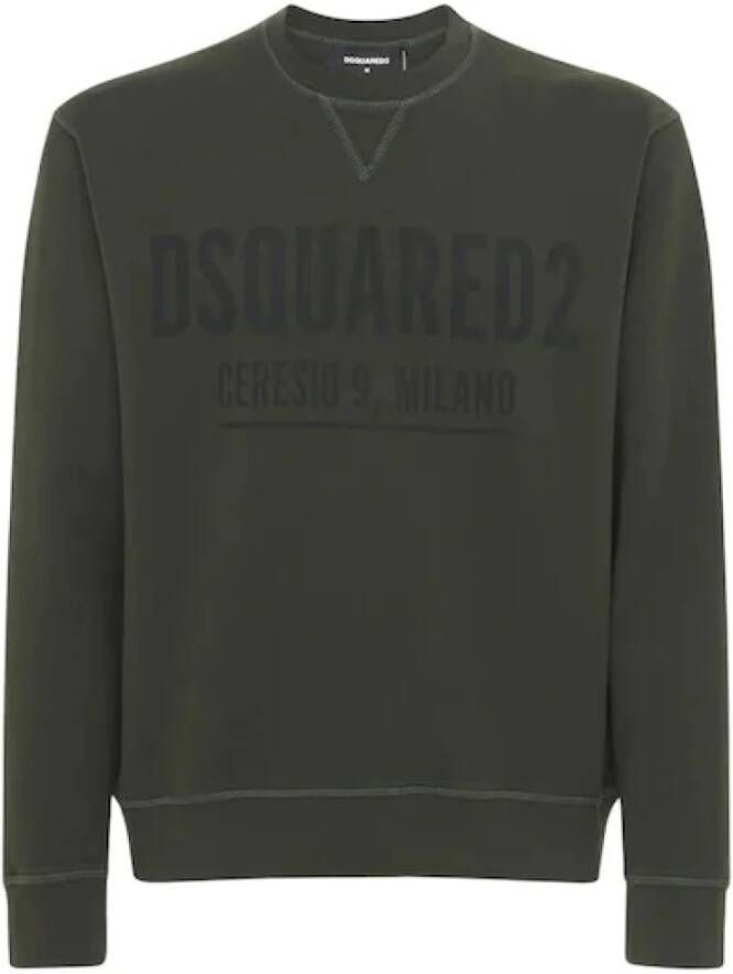 Dsquared2 Printed Sweatshirt Groen Heren