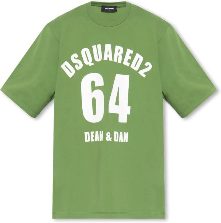 Dsquared2 Printed T-shirt Groen Heren