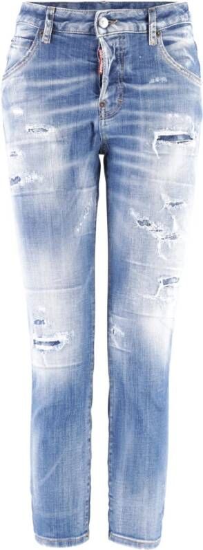 Dsquared2 Rechte jeans Blauw Dames