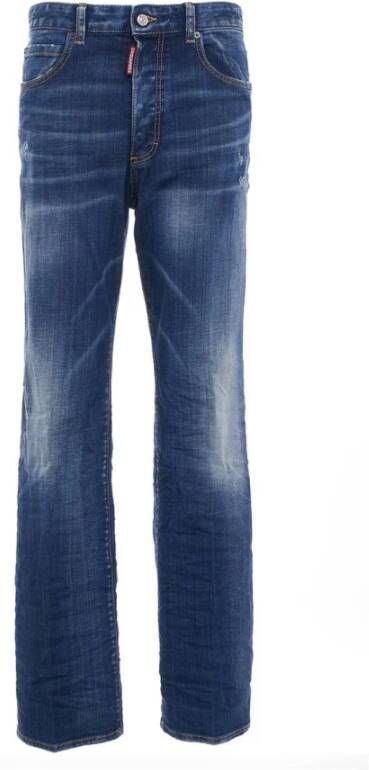 Dsquared2 Vintage Wash Roadie Jeans Blauw Dames