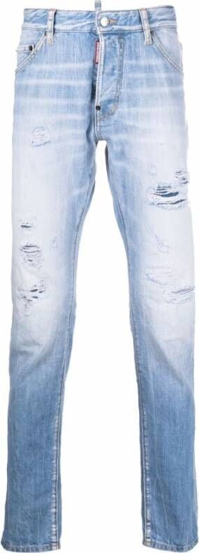 Dsquared2 Stijlvolle Broeken voor Heren Blue Heren
