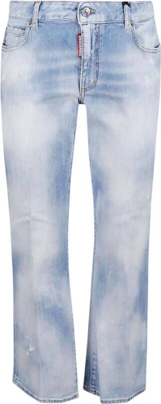 Dsquared2 Retro Charm Bell Bottom Jeans Blauw Dames