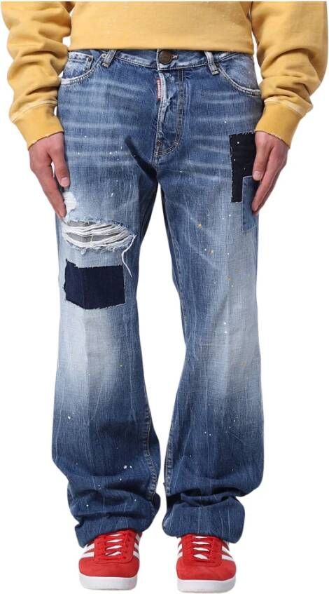 Dsquared2 Roadie Loose-fit Jeans Blauw Heren