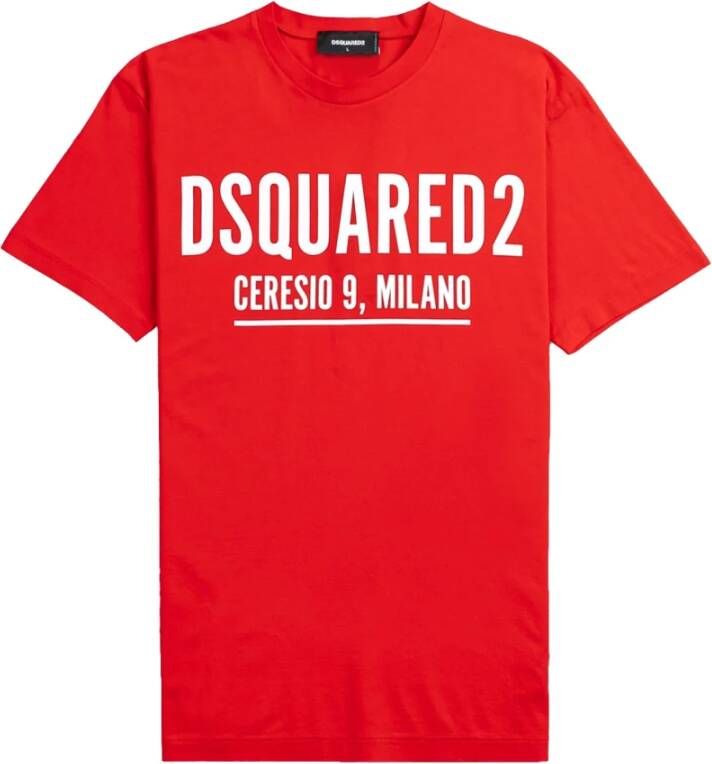Dsquared2 Rode Ceresio 9 Cool Shirt Rood Heren