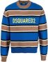 Dsquared2 Ronde hals gekweek Blauw Heren - Thumbnail 1