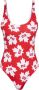 Dsquared2 Rood-witte monogram badpak Rood Dames - Thumbnail 1