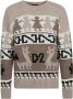 Dsquared2 Ronde-hals Gebreide Trui Beige Heren - Thumbnail 3